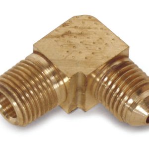 Brass 90° Elbow 3/16" Flare, 1/8" MPT