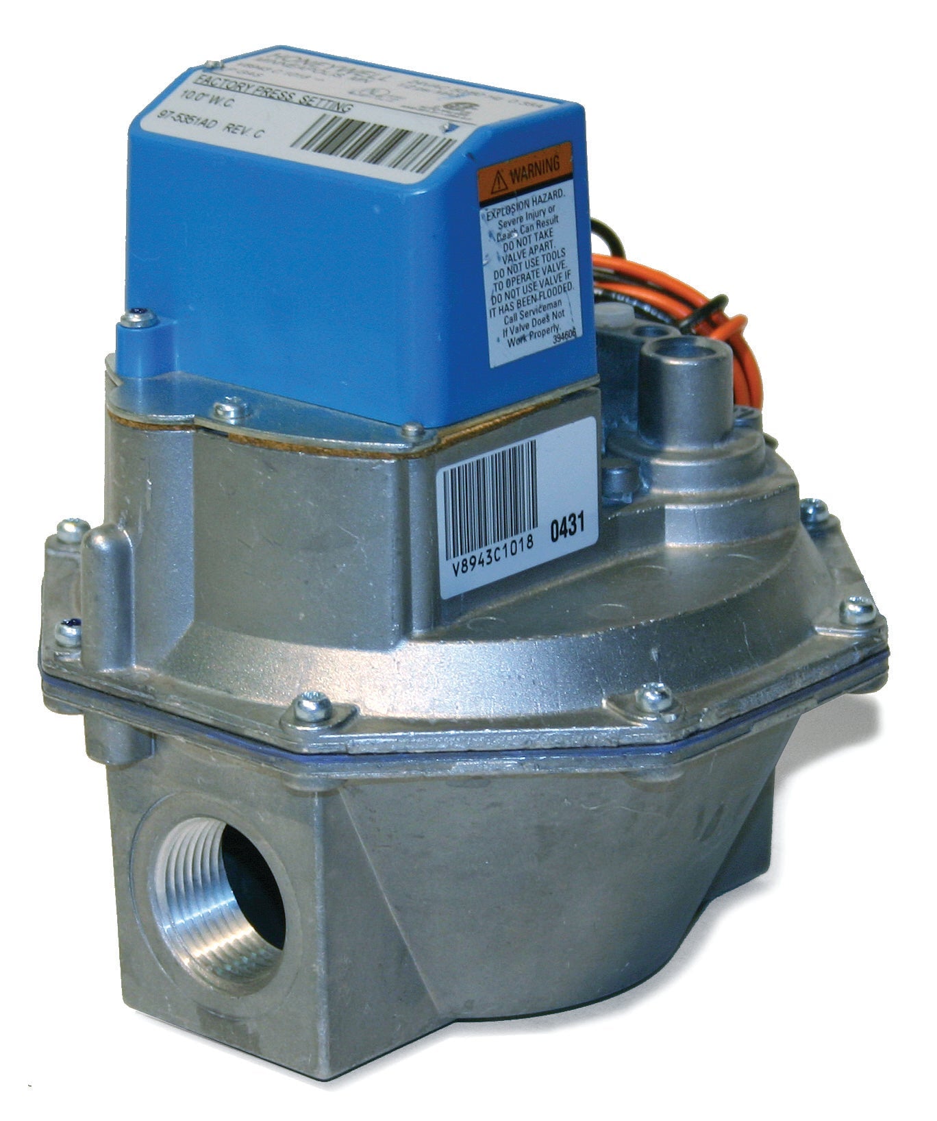 LP Diaphragm Gas Valve, Single Stage Pressure Regulating. Slow Opening. (No NG Conversion Kit)