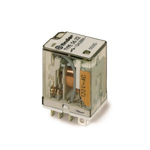 Compact Relay with Light & Button, 10A, 120V