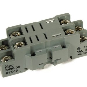 Relay Socket/Base- 8 Pin, 2 Pole, 10A / 300V