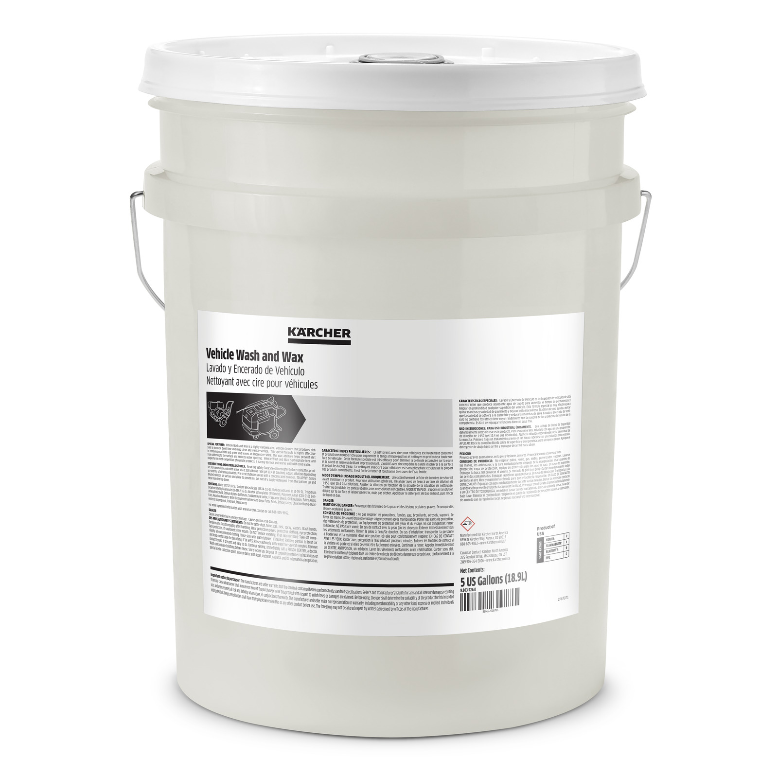Vehicle Wash and Wax Detergent